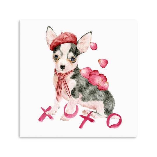 Valentine Puppy III Canvas Giclée Art